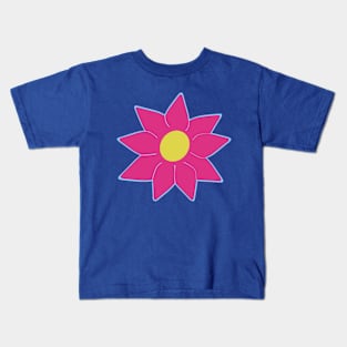 Pink clematis flower Kids T-Shirt